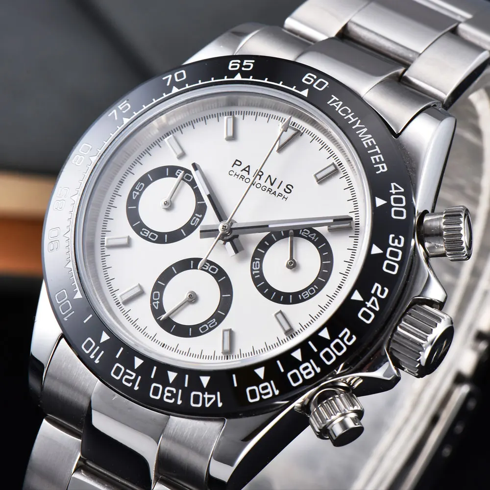 39mm Parnis White Dial Sapphire Crystal Solid Full Chronograph Quartz Mens Watch Quartz Watches Aliexpress 39mm Parnis White Dial Sapphire Crystal Solid Full Chronograph Quartz Mens Watch Quartz Watches Aliexpress