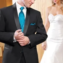 Смокинг для жениха для мужчин, черные мужские свадебные костюмы для жениха, смокинг, костюм из 4 предметов, черные свадебные смокинги для мужчин