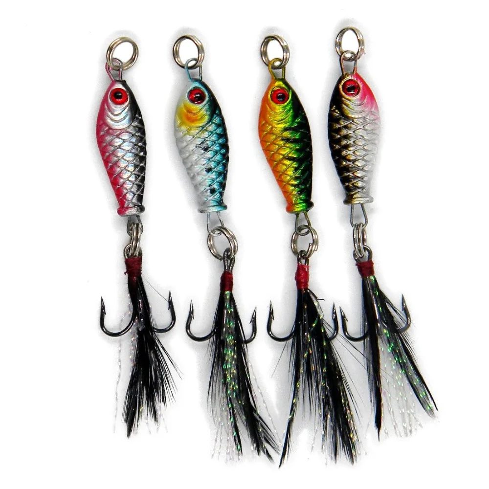 10pcs metal jig Lead Fishing Lure MINI LEAD FISHING LURE BASS WALLEYE