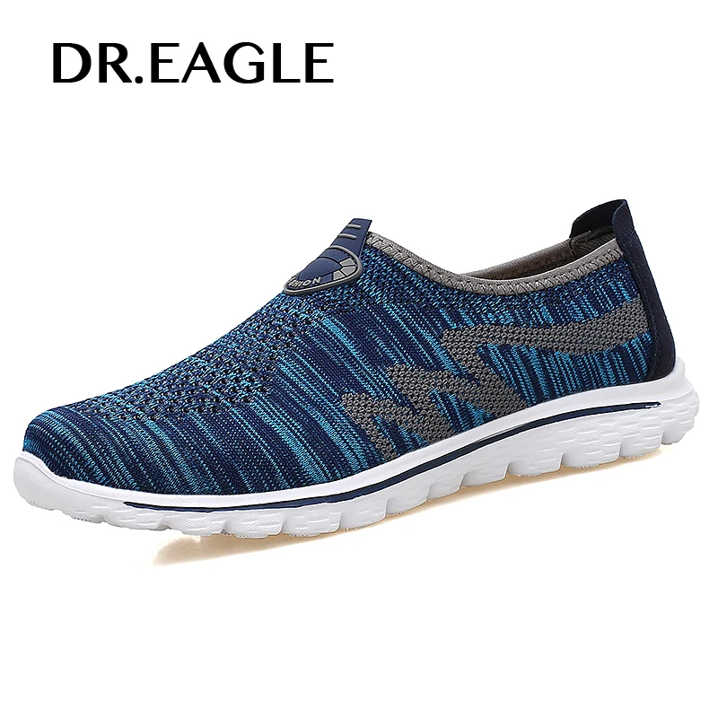 

DR.EAGLE Sneakers men running shoes women summer baskets femme homme flying fabric footwear male sports trainer sport shoes