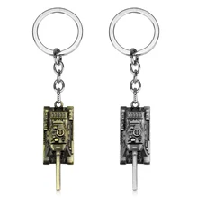 Dongsheng mundo dos tanques wot jogo quente 3 cores tanque de metal chaveiro chaveiro pingente presente-50