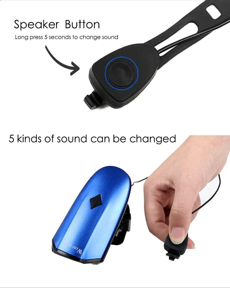 Best WEST BIKING Bike Bell Light 3 Modes Bicycle Headlight Bicycle Horn Waterproof Lamp USB Rechargeable 140 db Horn Front Headlight 10 Best WEST BIKING Bike Bell Light 3 Modes Bicycle Headlight Bicycle Horn Waterproof Lamp USB Rechargeable 140 db Horn Front Headlight 10