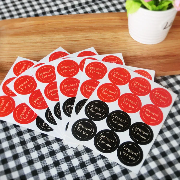 120pcs present for you Stickers scrapbooking package seal labels thank you sticker customized labels sticker decoration present