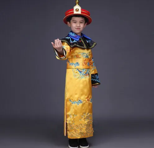 De qualité supérieure chine garçons empereur chinois costume costumes anciens chinois prince robe de la dynastie