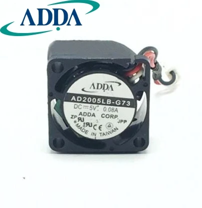 2pcs  AD2005LB-G73 20x20x10mm 2cm 20mm DC5V 0.08A 3-wireServer Cooling Fan