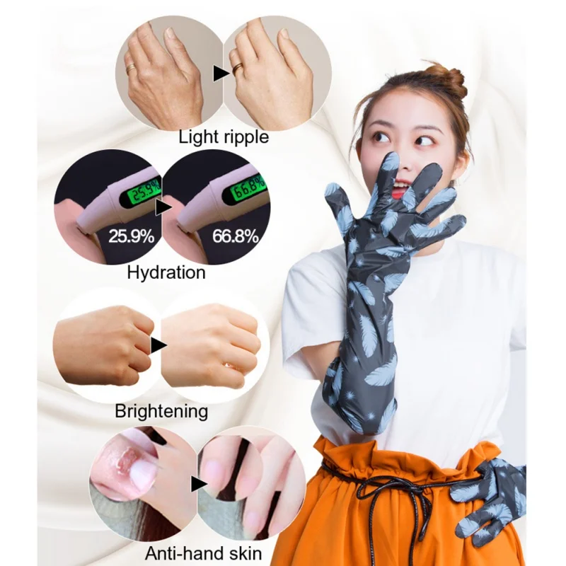 

Volcanic mud Extract Moisturizing Hand Mask Super Smoothing Whitening Hand Gloves Anti-Aging and Moisturizing Glove