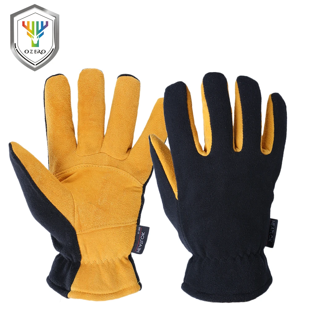 Cena OZERO Deerskin Winter Warm rękawiczki męskie Work Driver wiatroszczelny ochronny zabezpieczający nosić bezpieczeństwo praca dla mężczyzn kobieta rękawiczki 9009