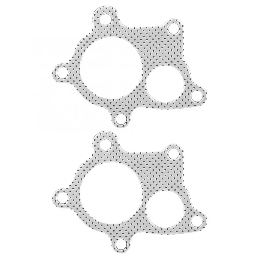 Комплект из 2 предметов; 5 Болтовая прокладка T3 T4 T04E сливная труба повышающего фунтов на квадратный дюйм выхлопной трубы автомобиля аксессуары Алюминиевый Болтовая прокладка