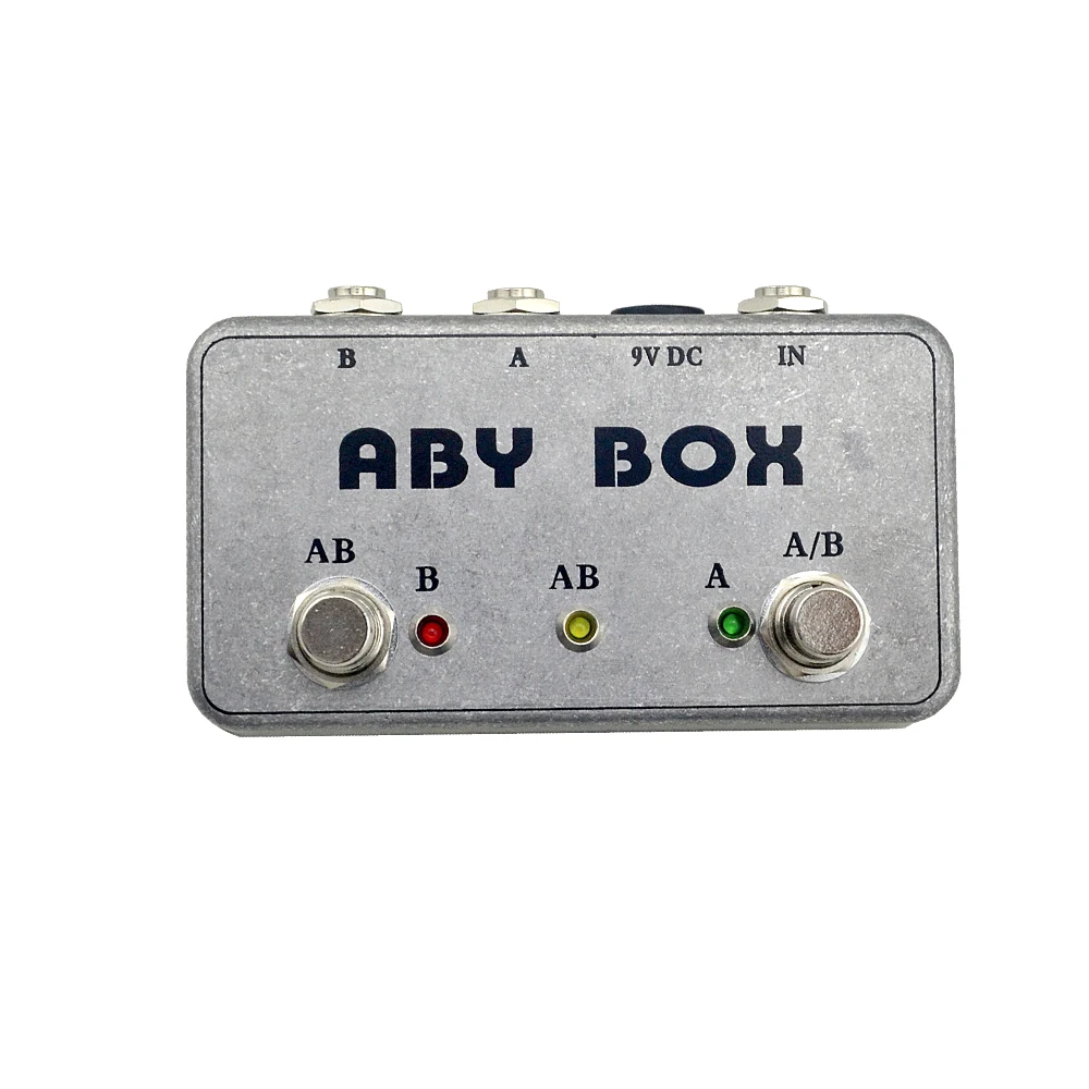 Baratos 2018 nuevo Pedal del interruptor de pie del Selector ABY hecho a mano para guitarra bajo