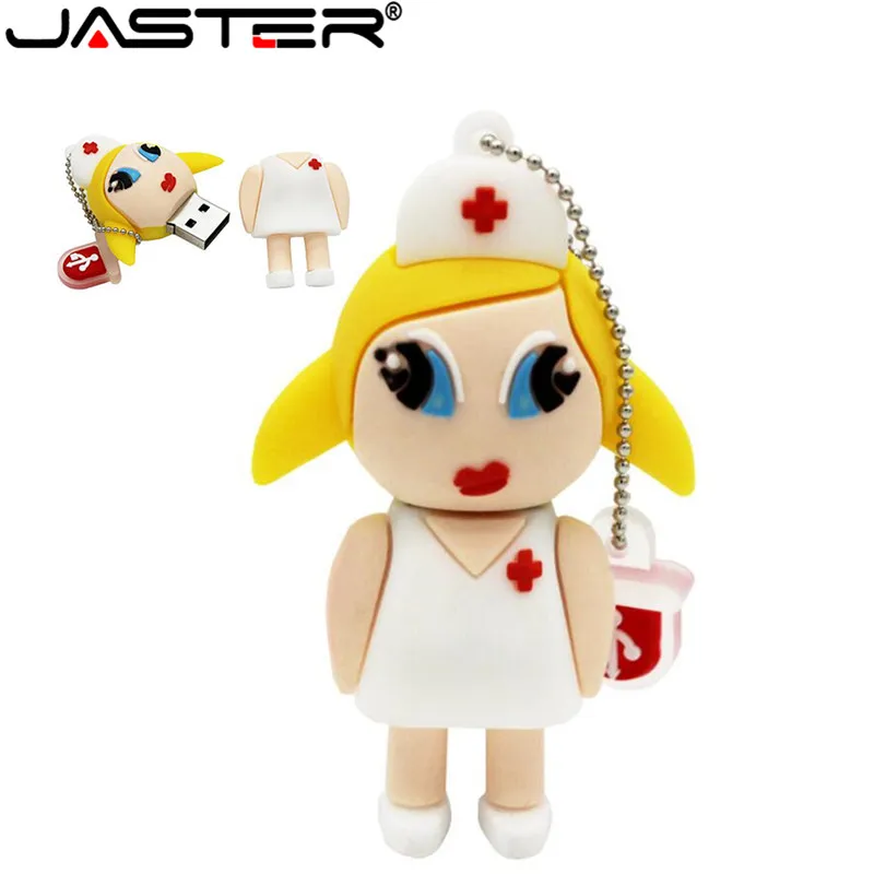 JASTER Флешка для медсестры, USB 2,0, флеш-накопитель, 4 ГБ, 8 ГБ, 16 ГБ, 32 ГБ, 64 ГБ, USB флеш-накопители для стоматолога, креативные