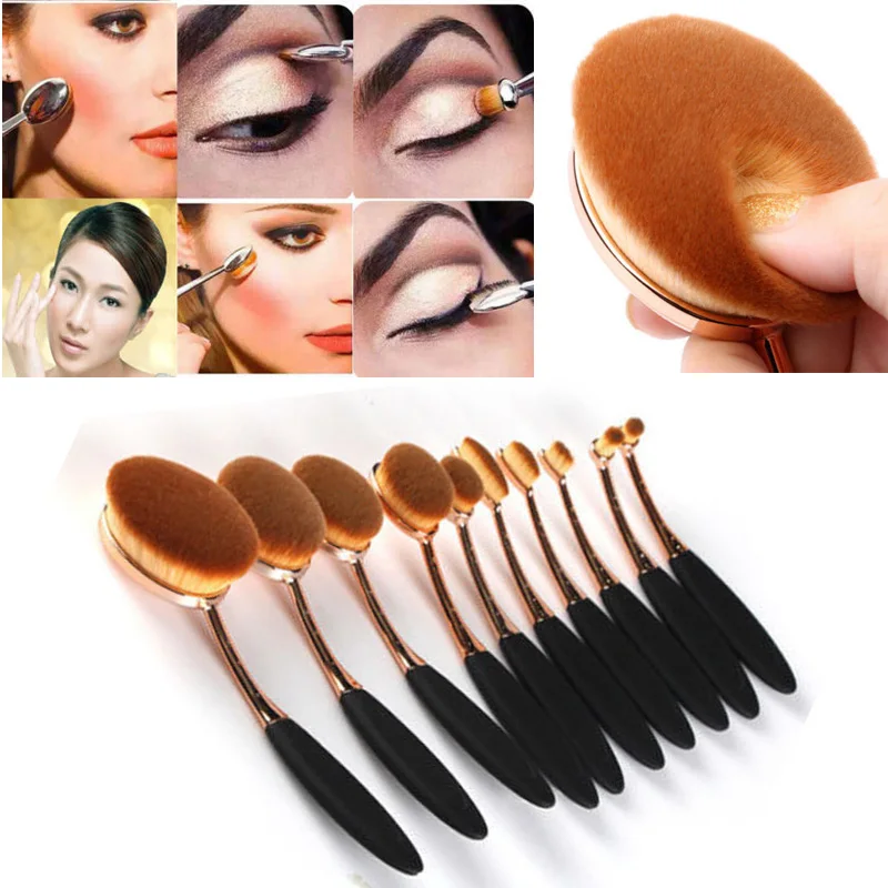 10-pcs-Multipurpose-Oval-Toothbrush-Makeup-Brush-Set-Foundation-Contour-Brush-Soft-Synthetic-Hair-Golden-Ferrule (3)