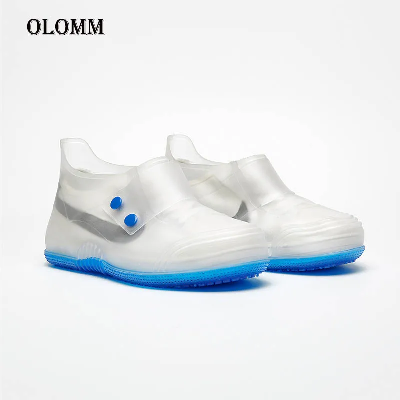 Men's And Women's Waterproof Shoe Covers Can Be Reused Rain Boots Unisex Non-slip Wear-resistant Transparent Shoe Covers Insoles