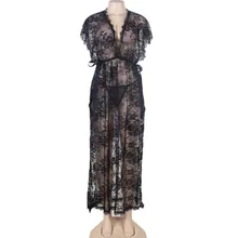 RW80262 See through baby doll sexy lingerie with belt all floral lace lingerie dress sex product transparent sexy nightwear