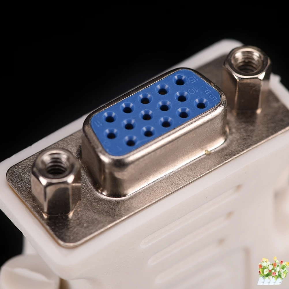 

1Pcs 24+1 Pin DVI-D-D-M To VGA-F Adapter - 25 Pin (Dual Link) DVI-D Male To 15 Pin VGA Female Video Computer Monitor Adapter