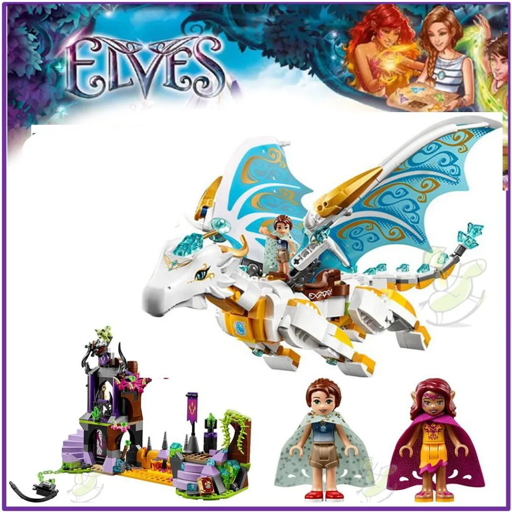 LEHO Building Block 10550 Compatible Elves Long After The Rescue Cction 41179 Original Fairy Educational Toy for Children