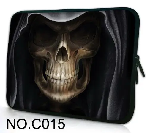 Cool Skull Laptop Sleeve Case Tablet Pouch Bag Computer Cover For 10 12 13 13.3 15 15.6 inch HP ASUS Apple Samsung Lenovo Laptop