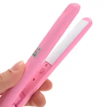 Электронный Керамика быстро выпрямитель для волос Портативный мини волос Утюг мокрого/сушилка Выпрямление Утюги Профессиональный ЕС