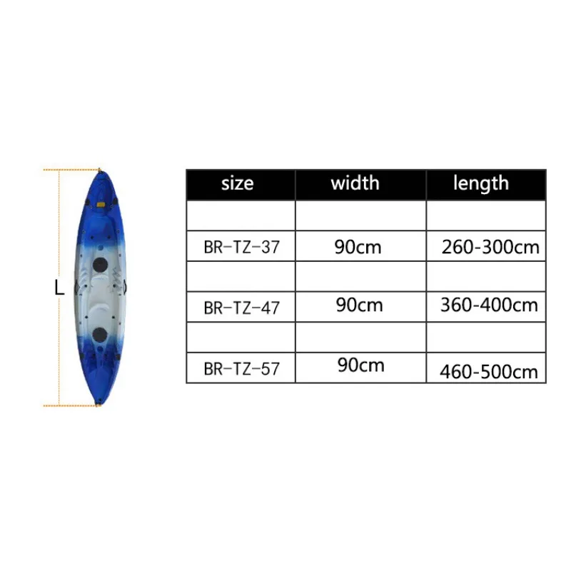 2,6 м/5 м Водонепроницаемая лодка каноэ для хранения Пылезащитная крышка защита аксессуары для байдарки УФ защитный блок Крышка лодки каяк чехол для хранения