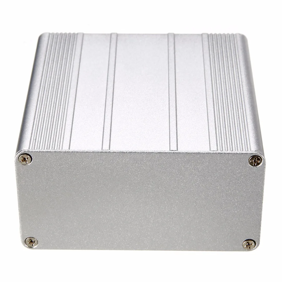 1pc Aluminum Electronic Project Box DIY PCB Instrument Enclosure Case 100x100x50mm with 8pcs Screws
