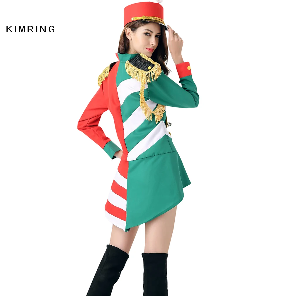 Kimring модный мажоретт костюм для взрослых женщин солдат героиня нарядное платье