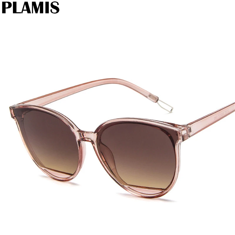 

2019 Luxury Fashion Sunglasses Women Vintage Metal Big Frame Eyeglasses Mirror Classoc Oculos De Sol Feminino UV400