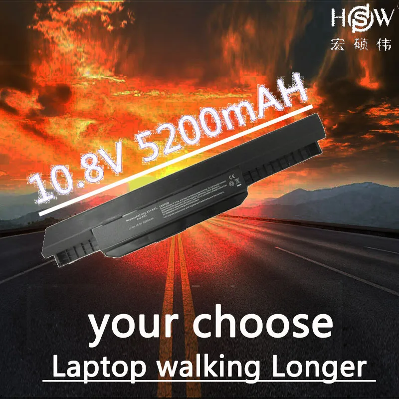 

HSW 5200mah battery FOR ASUS A42-K53 A32-K53 A43 A53 A54 A83 K43 K53 X43 X44 X53 X54 X84 P43 P53 PRO5N PRO8G PRO8Q PRO5P PRO4J