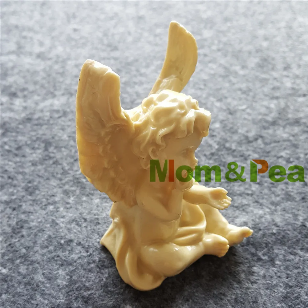 Mom& Pea 1463, форма для украшения торта в виде ангела, 3D форма для мыла, пищевая форма