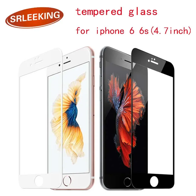 SRLEEKING film on the for iPhone 6 Complete Covering Anti-Explosion Tempered Glass Screen Protector iphone 6S (4.7inch) | Мобильные