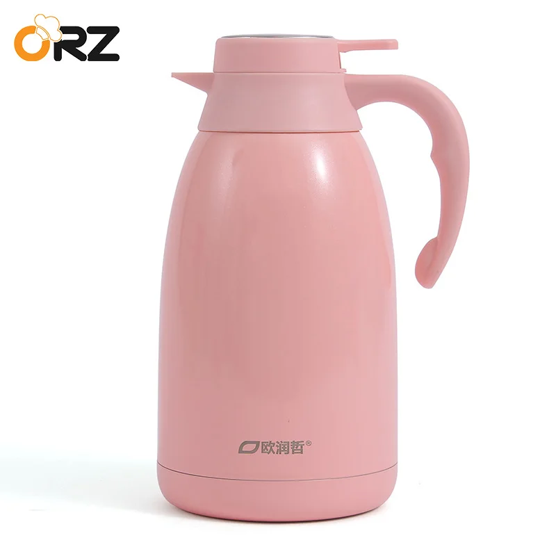 ORZ 2L Stainless Steel Water Thermos Flask Coffee Tea Beverage Milk
