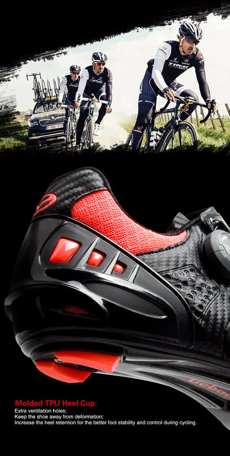 Tiebao велосипедная обувь из углеродного волокна, воздухопроницаемая, самофиксирующаяся, Ультралегкая, для велосипеда, для езды на велосипеде, спортивные, велосипедные кроссовки