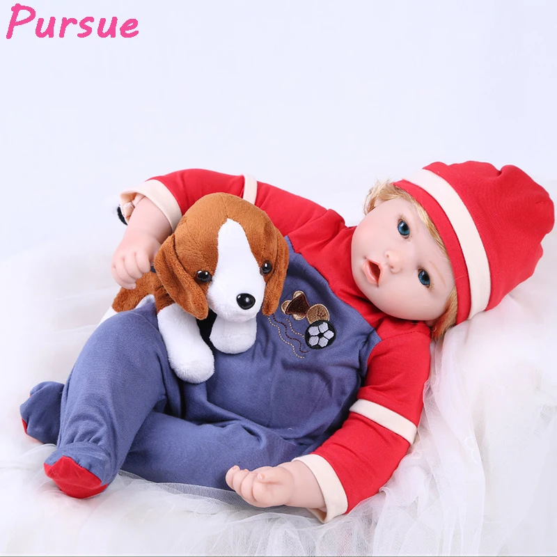 Pursue On Sale 55cm Soft Silicone Realistic Silicone Reborn Baby Dolls