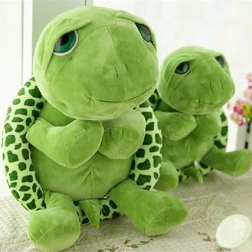 

New Arriving 20cm Army Green Big Eyes Turtle Plush Toy Turtle Doll Turtle Kids As Birthday Christmas Gift Free shipping