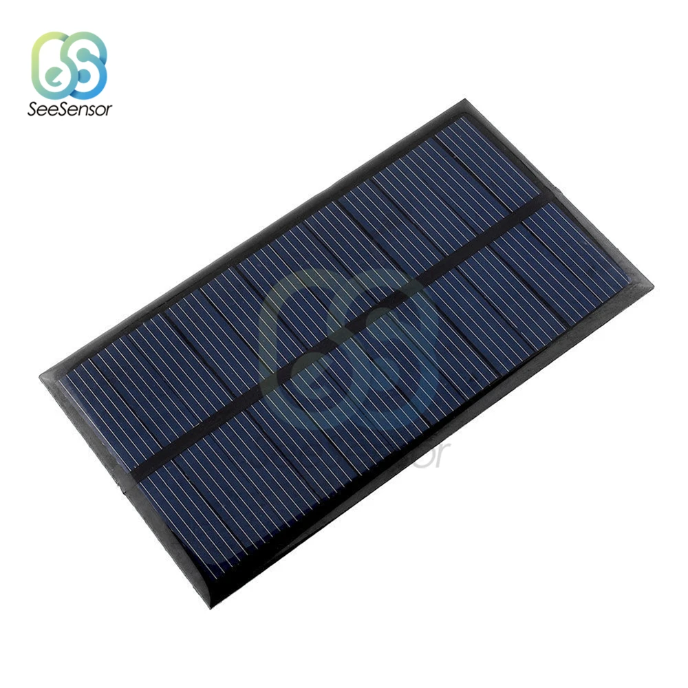 Солнечная панель 0,5 В, 6 в, 9 В, Мини Солнечная система, сделай сам, для батареи, сотового телефона, зарядные устройства, портативная солнечная батарея 0,05 Вт, 0,6 Вт, 1 Вт, 1,5 Вт