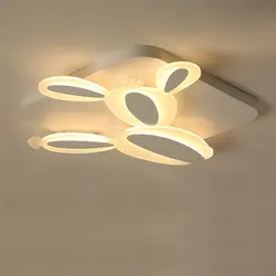 Творческий кактус акриловые светодиодный потолочный светильник с дистанционное управление дети кабинет спальня лампы блестящие lampara techo
