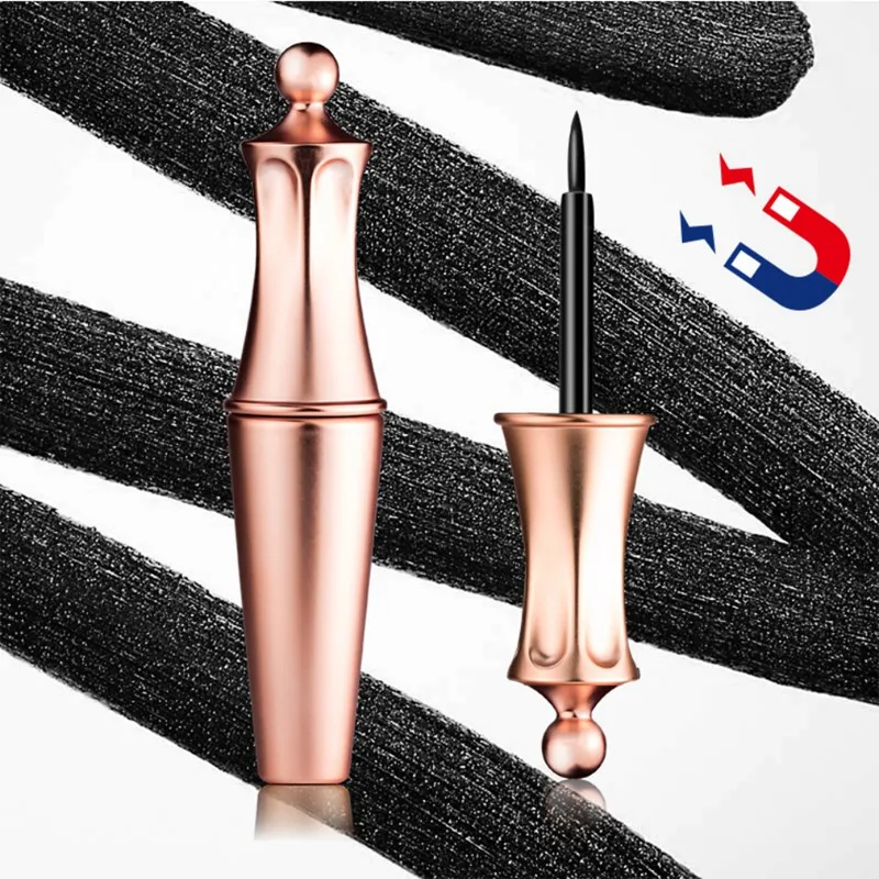 

1PC Magnetic Liquid Eyeliner Rose Gold Easy To Wear Strong Suction Eyelash Special Eyeliner False Eyelash Assistant Eyeliner