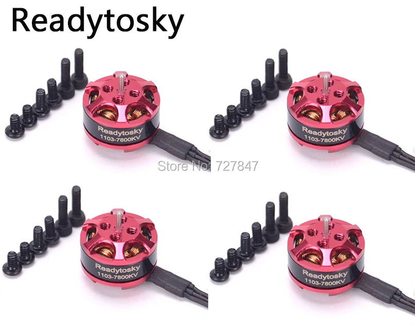 

Hot selling 1103 7800kv 2-3s Mini Brushless Motor for RC 80 90 100 mm 120mm Mini Multirotor Drone