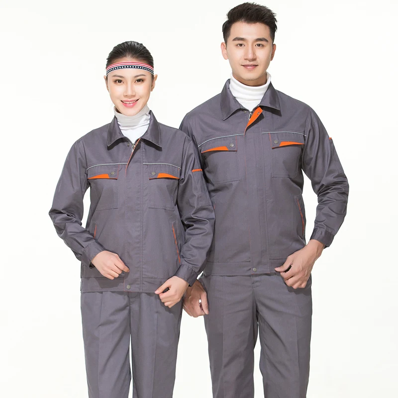 Рабочая одежда для мужчин и женщин, сварочный аппарат, ремонт, большой размер, спецодежда, сшитая защитная Рабочая куртка, чистящая униформа