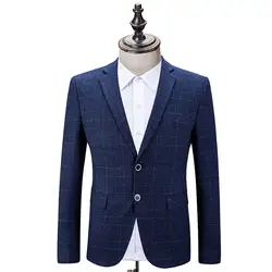 Формальные Костюмы для Для мужчин Non-Iron Костюмы осень тонкий пиджак моды Костюмы мужской высококачественные Бизнес Повседневное нежный