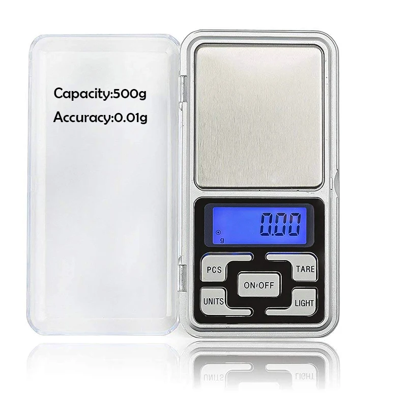 

mini pocket scale ultra thin digital scale portable high accuracy kitchen nutrition scale 0.01g-500g for food,jewelry,coffee,tea