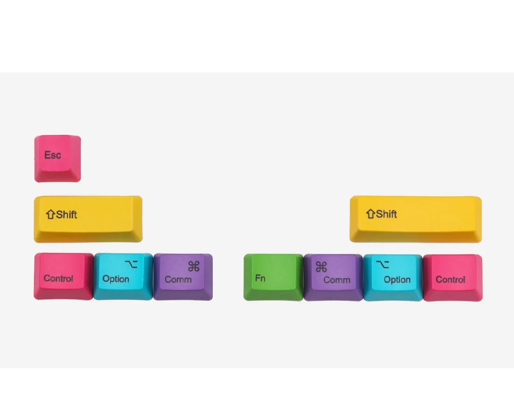 CMYW 10 ключей OEM пустые или окрашенные колпачки с смешанным цветом для diy механическая клавиатура MX