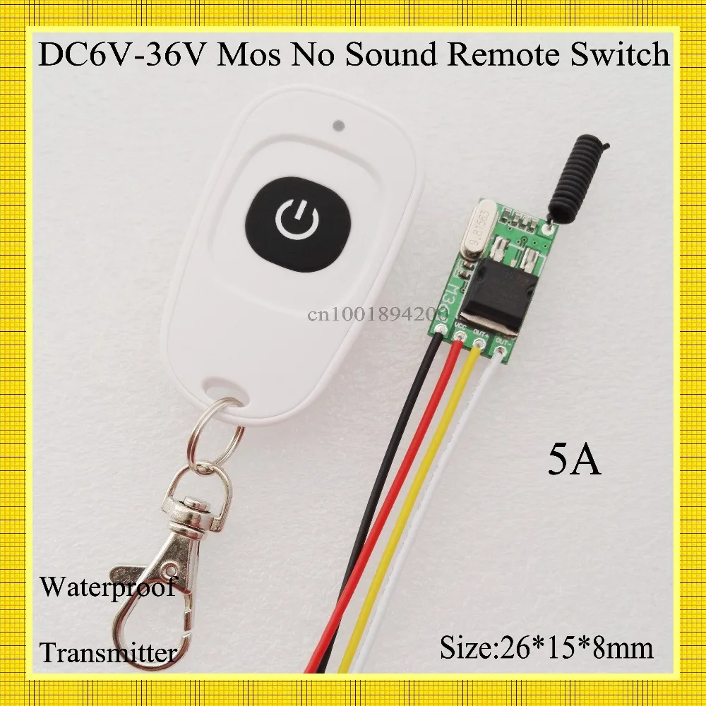 DC6V 36V Wide Voltage Range Remote Switch 7.4V 9V 12V 13V 14V 18V 24V ...