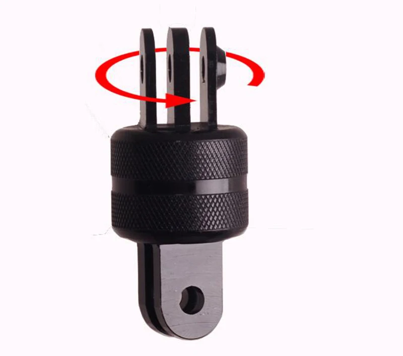 

Aluminium 360 Degree Swivel Rotating Gopro Mount Adapter Head Pivot Arm Connector for Gopro Hero 6 5 4 3+ 3 xiaomi yi SJCAM