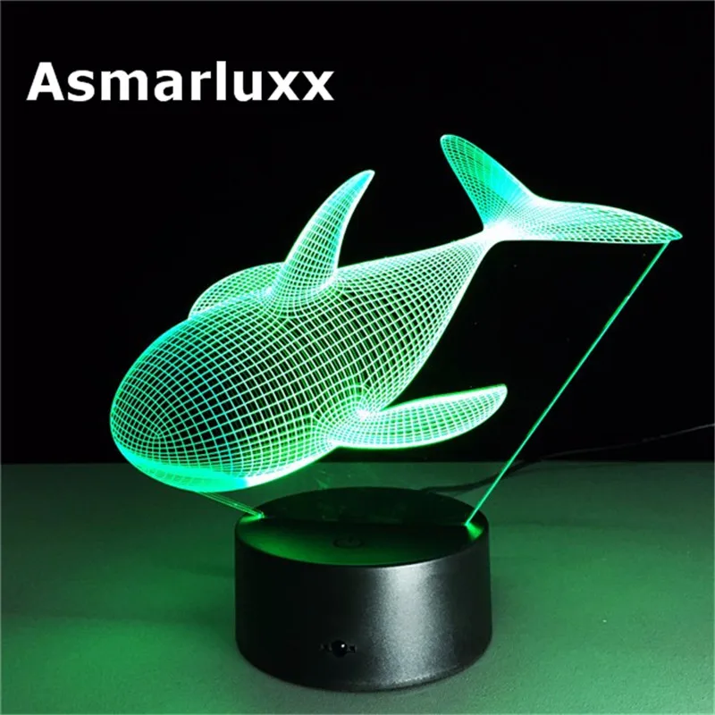Asmarluxx whale 3d led lamp005