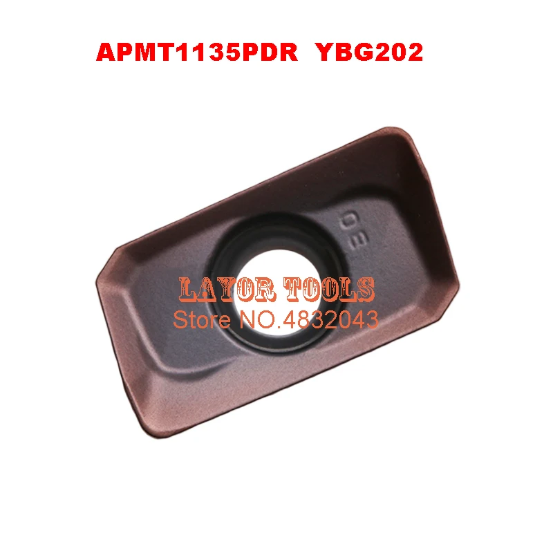 APMT1135PDR YBG202 (10 шт./лот) apmt1135 режущие инструменты из карбида вольфрама фрезерные