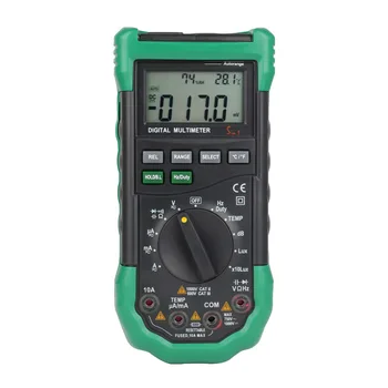 

Portable digital display multimeter illumination LUX noise meter temperature and humidity tester universal table