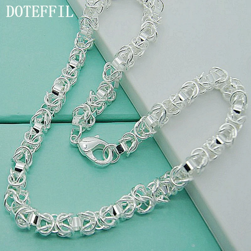 

High Quality 925 Sterling Silver Charm Necklaces For Men And Women Fashion Statement Necklace Wholesale