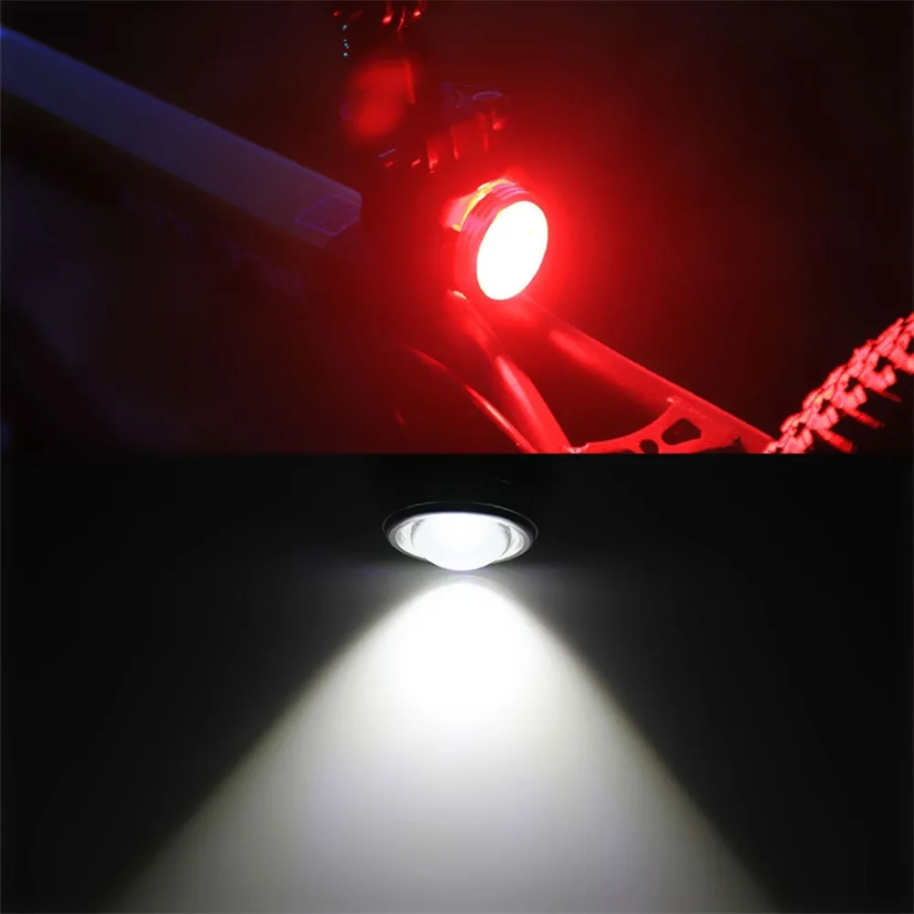 Clearance USB Rechargeable Bicycle Lights 3 LED Cycling Taillight Bike Lamp 4 Modes Cycling Front Light Bicycle Headlight Warning Lights 15