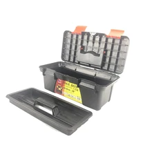 Многофункциональный ящик для инструментов для домашнего обслуживания автомобиля ручной художественный ящик для хранения оборудования ремонт двухслойная черная пластиковая коробка PP