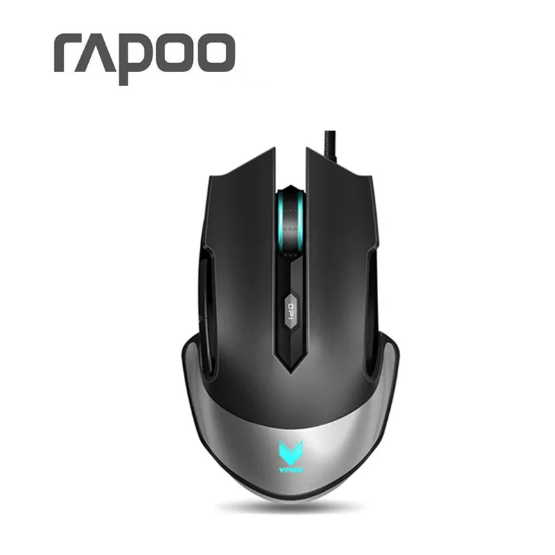 Rapoo V310 Проводная игровая мышь светодиодные фонари USB мышь геймер 8200 dpi с 6 кнопками для ПК ноутбук Настольный компьютер