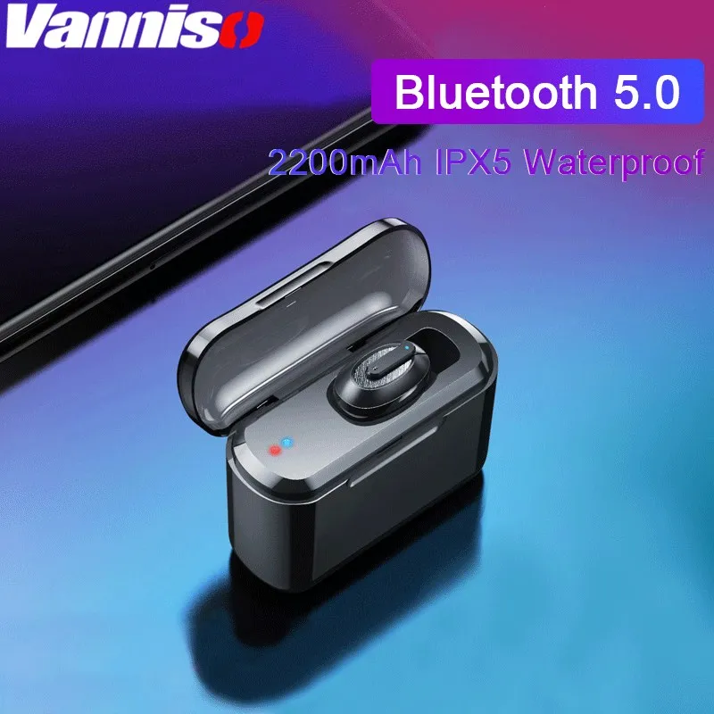 

Vanniso Mini TWS Bluetooth 5.0 Earphones HD Stereo Wireless Headphones Gaming with 2200mAh Power Bank Headset for Mobile phone